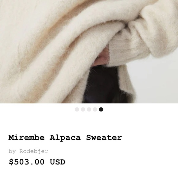 Rodebjer Mirembe Alpaca Sweater Light Beige - Picture 2 of 2